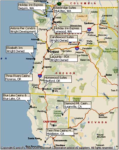West Coast Project Map